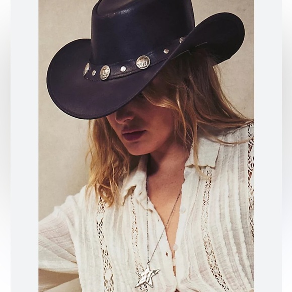 Free People Accessories - Free People X Understated Leather Gold Coast Hat Cowboy Hat O/S New
